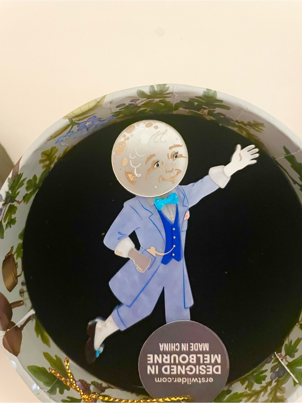NIB Erstwilder MoonFace Brooch